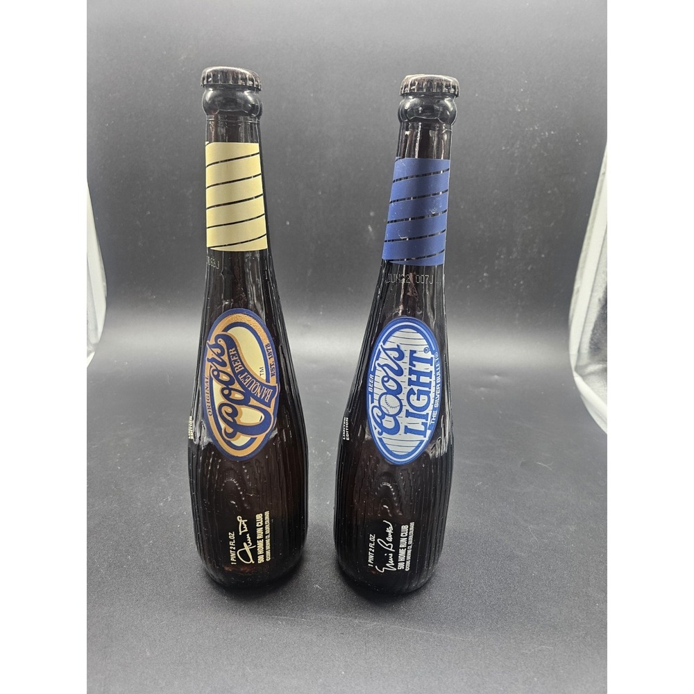 Original Coors Banquet And Coors Light Beer Baseball Bat Limited Edition Bottle